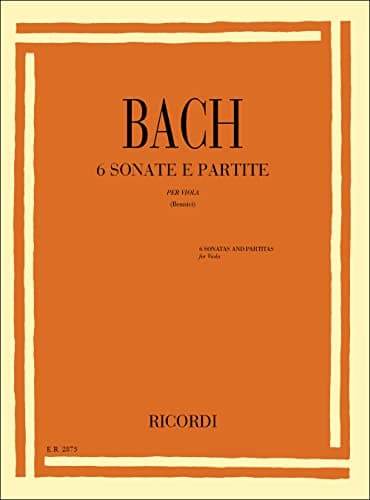 Image of Johann Sebastian Bach: 6 Sonate E Partite BWV 1001-1006: Viola