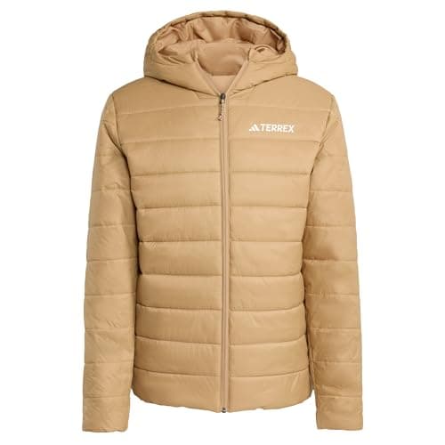 Image of adidas Men's Terrex Multi Essentials CLIMAWARM Insulated Hooded Jacket, Cardboard, XS