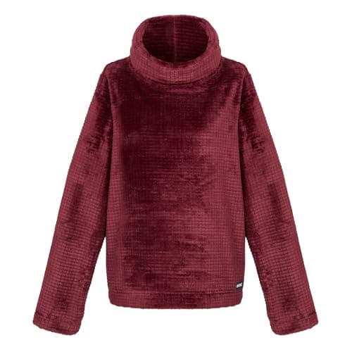 Image of Regatta Womens Bardou II Velour Cowl Neck Sweatshirt Pullover, Soft Touch Fleece - Perfect for Outdoors, Walking, Camping & Hiking Red