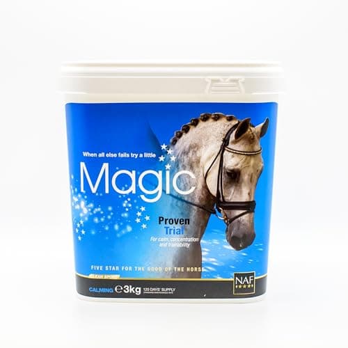 Image of NAF Five Star Magic 3kg – Magnesium-Based Calming Supplement for Horses – Supports Relaxation, Focus & Behaviour – With Chamomile & Vitamin B1 - Award-winning scientifially trialled formula