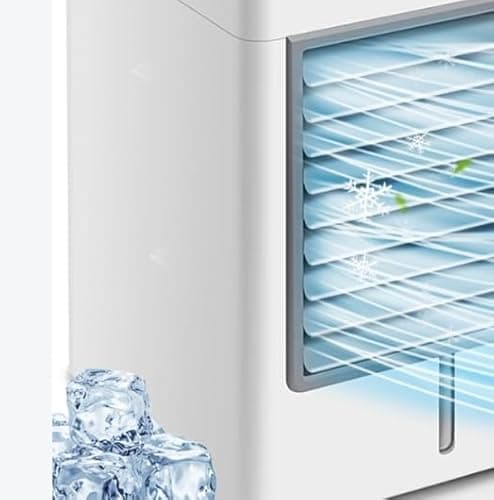 Image of Powerful Cold Winds Portable Air Conditioner Fan, Evaporative Air Cooler With 3 Wind Speed, Air Cooler for Office, Bedroom, Car