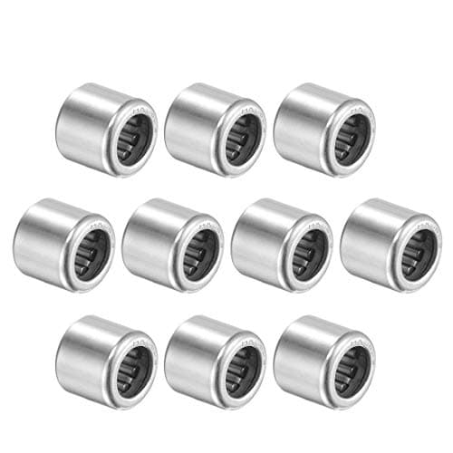 Image of sourcing map HK0609 Needle Roller Bearings 6mm Bore 10mm OD 9mm Width Chrome Steel Open End 10pcs