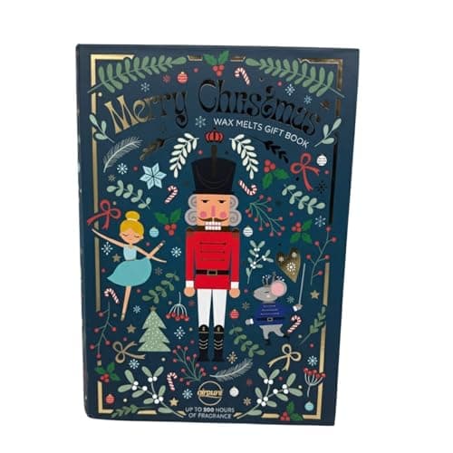 Image of Airpure Wax Melt Book - 12 Different Xmas Fragrances - Including Mulled Wine, Sugarplum, Apple Cinnamon, Nutmeg, Festive Vanilla, Frankincense - Vegan Friendly - Nutcracker
