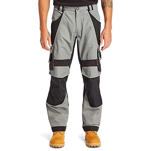 Image of Timberland Pro Mens Interax Work Workwear Trousers Grey/Black