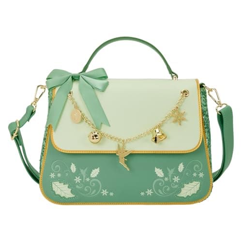 Image of Loungefly Disney Tinker Bell Holiday Crossbody Bag