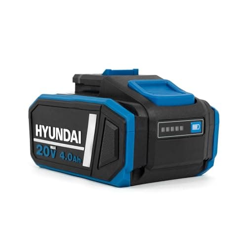 Image of Hyundai 20V 4Ah Li-Ion Battery, 2nd Generation Power Tool Range, 120-Minute Charge Time