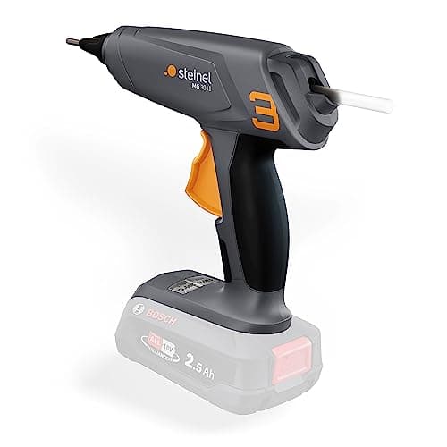 Image of Steinel MobileGlue 3011 Cordless Glue Gun Diameter 11 mm Hot Glue Gun, 2 Temperature Levels, Compatible with Bosch PFA Battery
