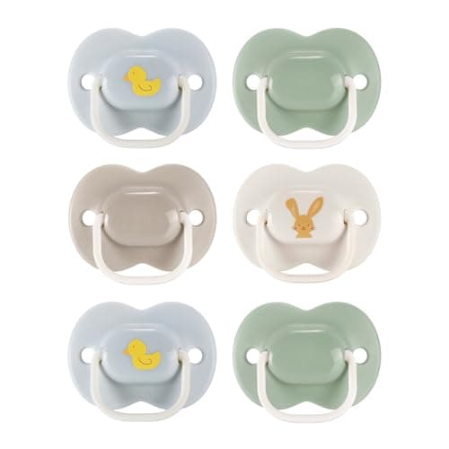 Image of Tommee Tippee Anytime Soothers, 6-18m, 6 Pack, Symmetrical Teat Sits Anyway Up, BPA-Free Silicone Dummy, Orthodontic Design