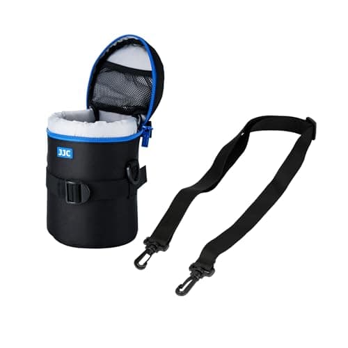 Image of JJC Water Resistant Deluxe Lens Pouch with Shoulder Strap fits Lens Diameter and Height Below 100 x 165mm (3.9 x 6.5“)