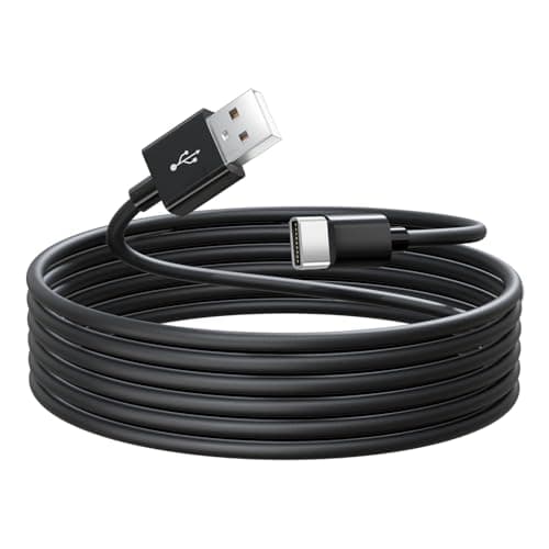 Image of Vandefier USB A to USB C 3M 5V 2A 10W Type C Durable Charging and Stable Data Transfer Cable for Home Security Cameras, Smartphones, Tablets and More(Black)