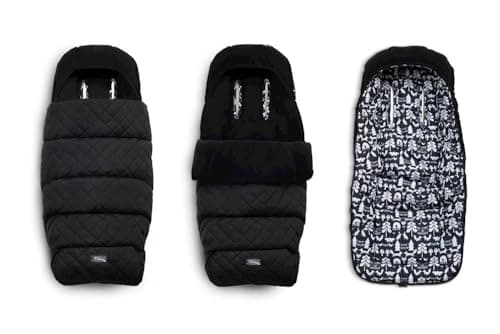 Image of COSATTO Ultimate Footmuff - for Latest Cosatto Wow 3 & Woosh 4 Prams and Strollers, Adjustable Length Windproof Footmuff, Cosy Toes with Storm Flap, Summer Liner & Head Hugger. (Silhouette)