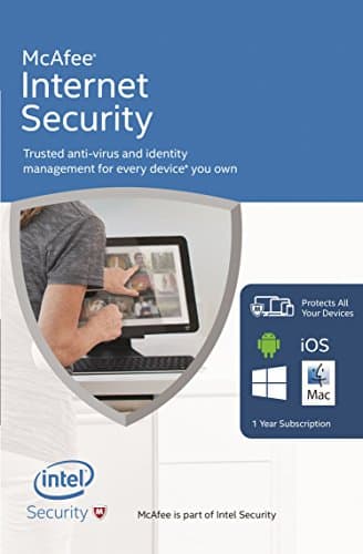 Image of McAfee Internet Security | 10 Devices | 1 Year | PC/Mac/Android | Download Free Upgrade to latest version 2024 / 2025