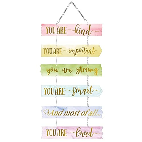 Image of Queekay Girls Bedroom Accessories Preppy Room Decor Rainbow Unicorn Boho Butterfly Decorations Teens Motivational Wall Art Bedroom Decorations for Room Toddler Wall Decor Girl Present(Unicorn)