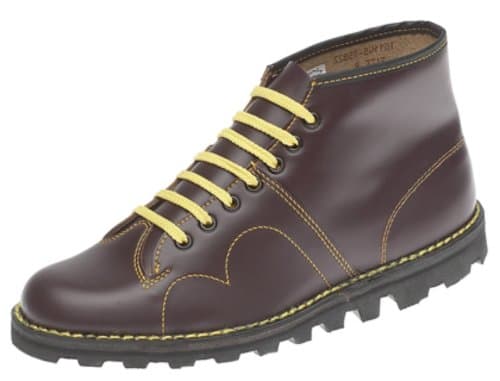 Image of Grafters men’s original monkey boots, retro style, Boys' Men, Wine Red