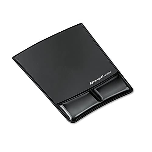 Image of Fellowes Crystals Mouse Pad/Wrist Rest Black