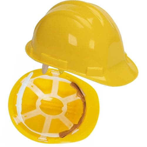 Image of Hard Hat, Safety Helmet, Hard Hats Construction, Hardhat, PPE, Construction Helmet, Mens Womens Childs Multi-Position 6-Point Adjustable, Builders, Work Safety Equipment & Gear (Yellow)