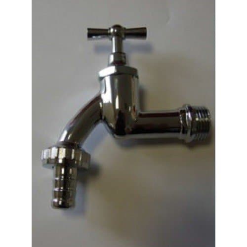 Image of Technik Chrome Tap 3/4 Inch Port for Water Butt Tanks - Outdoor Garden Irrigation - Rainwater Harvesting