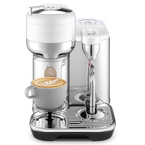 Image of Nespresso - Vertuo Creatista Capsule Coffee Machine with Milk Frother Wand for Cappuccino, Flat White and Espresso by Sage, Sea Salt