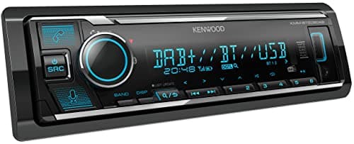 Image of Kenwood KMM-BT508DAB - USB Car Radio with DAB+ & Bluetooth Hands-Free Kit (Amazon Alexa, Sound Processor, USB, AUX, 2 x Pre-Out 2.5 V, 4 x 50 Watt, VAR. lighting, including DAB+ antenna)