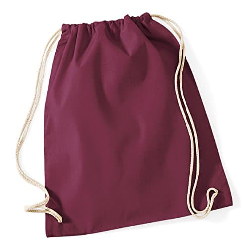 Image of Westford Mill Cotton Gymsac - Burgundy