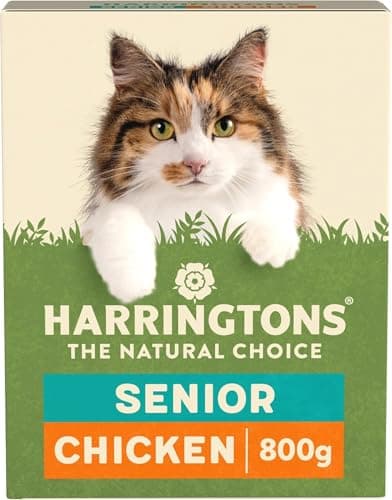 Image of Harringtons Complete Senior Dry Cat Food Chicken 800g (Pack of 5) - Tasty Natural Goodness