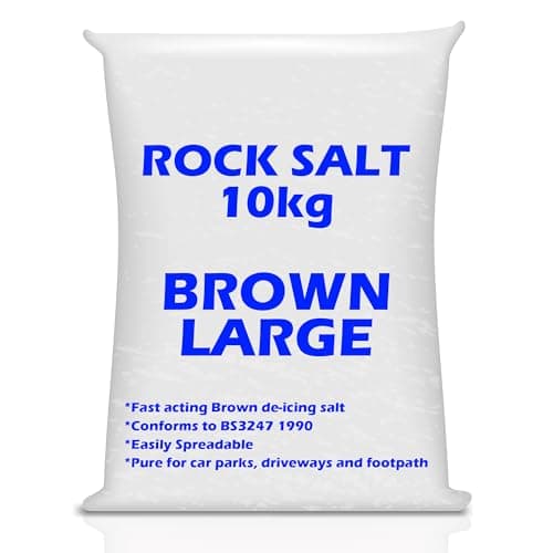Image of The Glowhouse Fast-Acting on Snow and Ice Bag of Brown Grit Rock Salt (10kg)