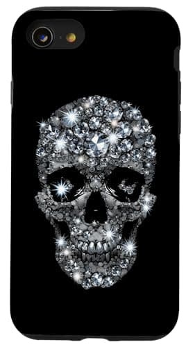 Image of Skull made in Diamonds - graphic design Case for iPhone SE (2020) / 7 / 8