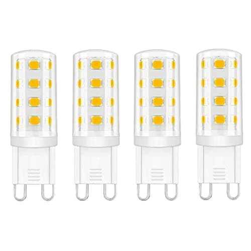 Image of Lamkrtlp G9 LED Bulbs Warm White, 3W, 380LM, 3000K, Equivalent to 30W Halogen, Not Dimmable for Chandelier, Ceiling Lights, Pack of 4