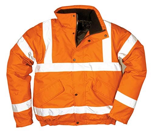 Image of Atomic Hi Vis Bomber Jacket With Quilted Lining (2X-Large, Orange)