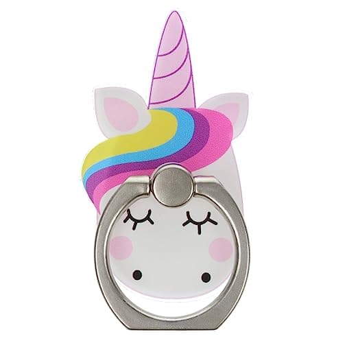 Image of Rainbow Unicorn Face Phone Ring Holder Grip Finger 360 Mount Stand Mobile Universal Loop for All Smartphones