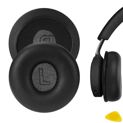 Image of Geekria Replacement Ear Pads for Bang & Olufsen Beoplay H8, H8i Headphones Ear Cushions, Repair Parts (Black/No Plastic Clip)