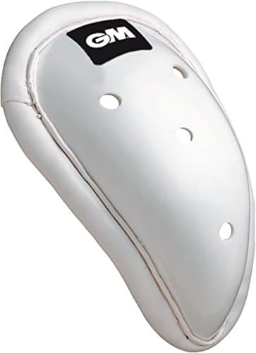 Image of Gunn & Moore GM Cricket | Anatomically Shaped Padded Box Abdo Guard | Strong Plastic Slip In Traditional Guard | Soft Padding For Secure Comfort and Fit | White | Small Junior