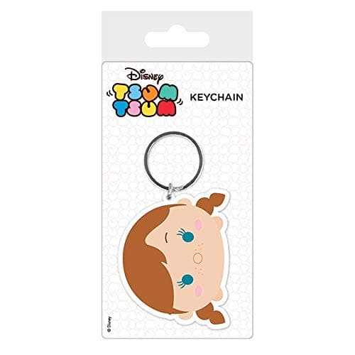 Image of Pyramid International Disney Tsum Tsum Anna Rubber Keychain, Multi-Colour, 4.5 x 6 cm