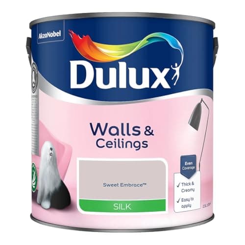 Image of Sweet Embrace Walls & Ceilings Silk Emulsion Paint 2.5 L – Smooth Washable Silk Finish, Quick Dry, Low-VOC, Easy Application for Interior Walls & Ceilings