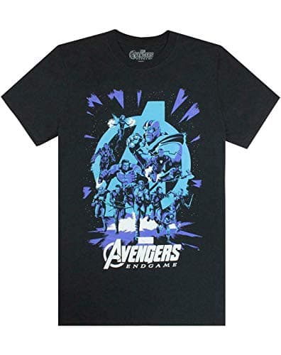 Image of Marvel Avengers End Game Galactic Mens T-Shirt XXL Black