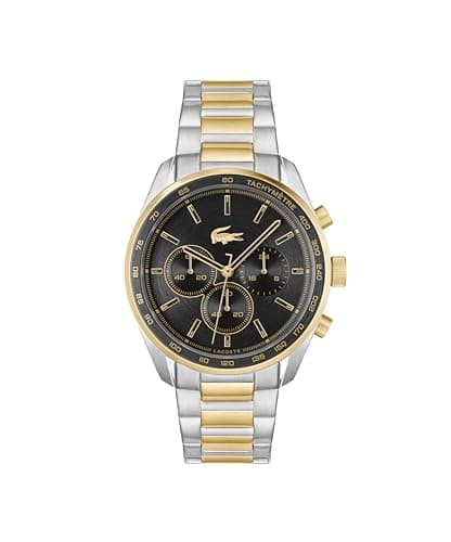 Image of Lacoste Chronograph Quartz Watch for Men BOSTON Collection with Two-Tone Stainless Steel Bracelet - 2011348