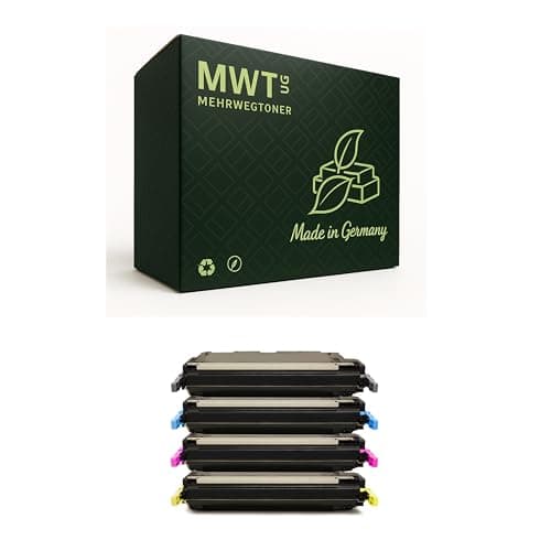 Image of Mehrwegtoner Toner Cartridge 8 x Compatible with Canon LBP5300 LBP5360 Replaces 711 Set Black Cyan Magenta Yellow
