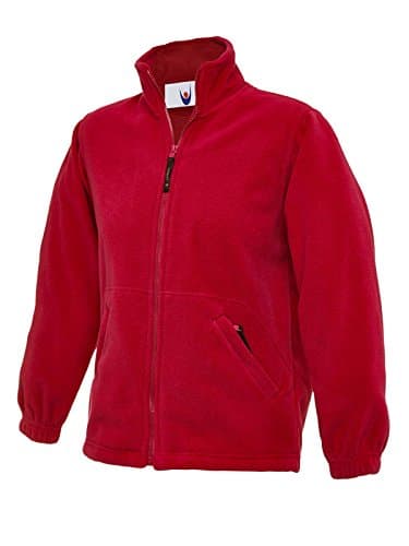 Image of UC603 - Red - 7/8 yrs - 300GSM Childrens Full Zip Micro Fleece Jacket