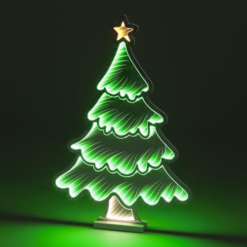 Image of YöL 60cm Infinity LED Christmas Tree With Base Xmas Light-up Decoration