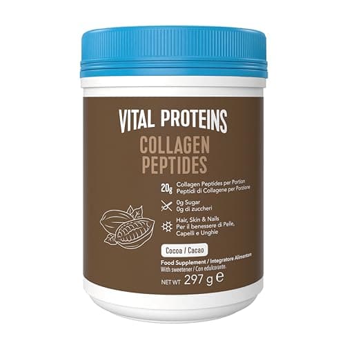 Image of Vital Proteins Collagen Peptides Powder, Supplement (Type I, III), Cocoa Flavor, Hydrolyzed Collagen, for Skin Hair Nail Joint, Dairy and Gluten Free, 20g per Serving, 297g 1 Pack