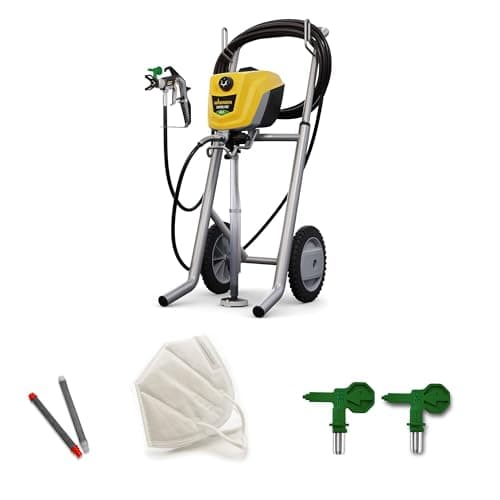 Image of WAGNER ControlPro 350M - Airless Paint Sprayer for Wall & Ceiling/Wood & Metal paint - interior and exterior usage, covers 15 m² - 2 min, 110 bar, adjustable spray pressure, 15 m hose