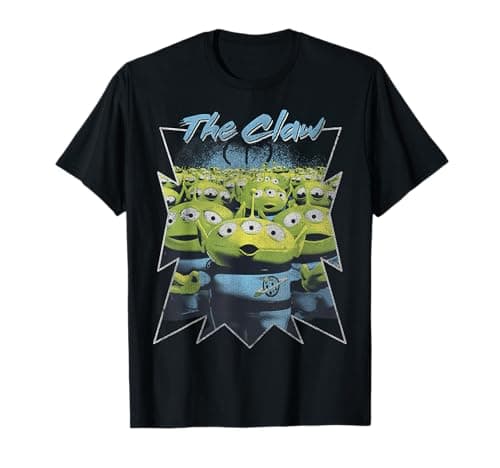 Image of Disney Pixar Toy Story Alien Group Claw Distressed T-Shirt T-Shirt
