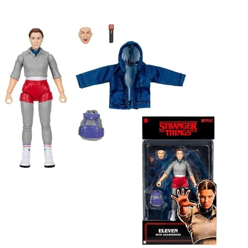 Image of Stranger Things Eleven Upside Down Collector Figure - 6-Inch Highly Detailed Figure with Soft Good Clothing and Unique Accessories