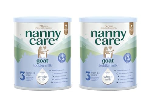 Image of Nannycare Goat Based Toddler Milk – Stage 3 (From 1-3 Years) | Baby Powder from Whole Goat Milk | Nutritionally Complete Formula for Combination or Bottle Feeding – 800g (2 Pack)