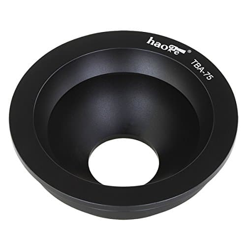 Image of Haoge TBA-75 75mm Metal Half Ball Bowl Adapter for Gitzo Systematic Series 3 4 5 Tripod Head fit 75mm Manfrotto Gitzo Sachtler Tripod Fluid Video Heads