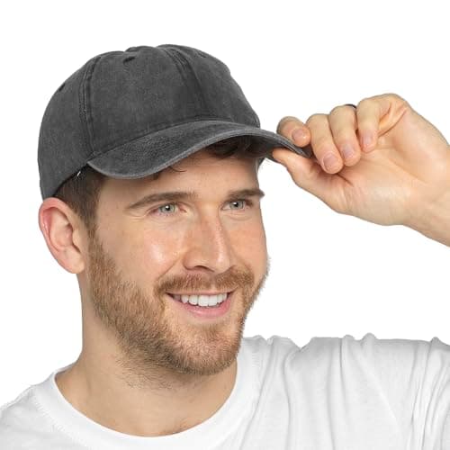 Image of Undercover Adults Baseball Cap GL805A Stonewash Black