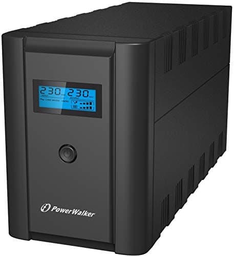 Image of PowerWalker UPS VI 1200VA/600W LCD IEC Uninterruptible Power Supply with 6 x IEC Outlet(s), AVR Stabilizer, RJ-11 Surge Protection, HID Support and LCD Screen