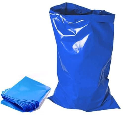Image of Extra Strong Heavy Duty Blue Rubble Sacks Builder Bags Reliable Solution for Tough Clean-up Jobs Deals with construction debris, garden waste, household clutter (100)