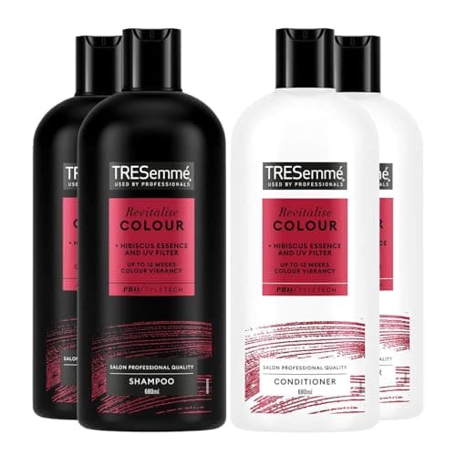 Image of TRESemmé 2x Shampoo & 2x Conditioner Bundle 680ml Each | Revitalise Colour Hair Care Set | Colour Protecting, Nourishing & Sulphate-Free Formula for Vibrant, Healthy-Looking Hair