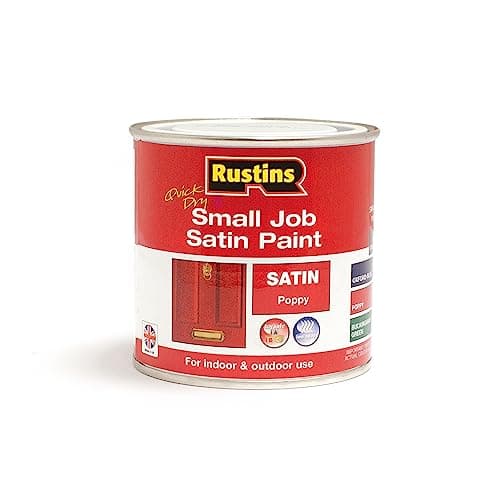Image of RUSTINS Small Job Satin Paint Poppy 250ml